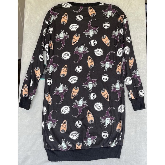 The Nightmare Before Christmas Sleep Shirt Womens XS‎ Jack Skellington Sally - Picture 10 of 11